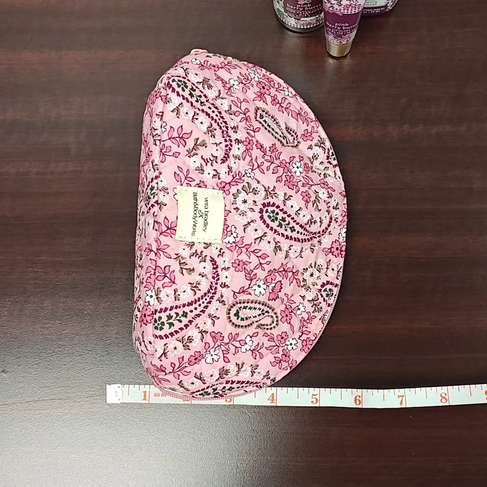 Bath & Body Works Vera Bradley PINK BERRY BURST Cosmetic Bag & Mini Set
